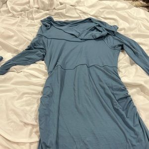 Maternity Dress in Blue - Medium